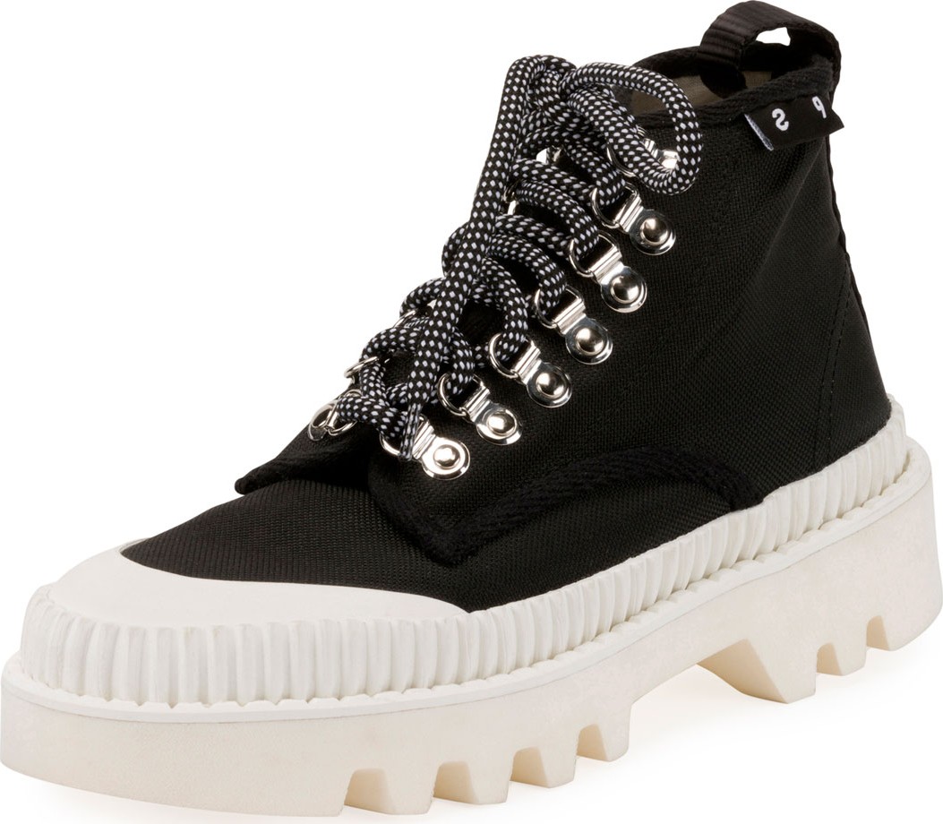 Proenza Schouler Nylon High-Top Platform Sneakers