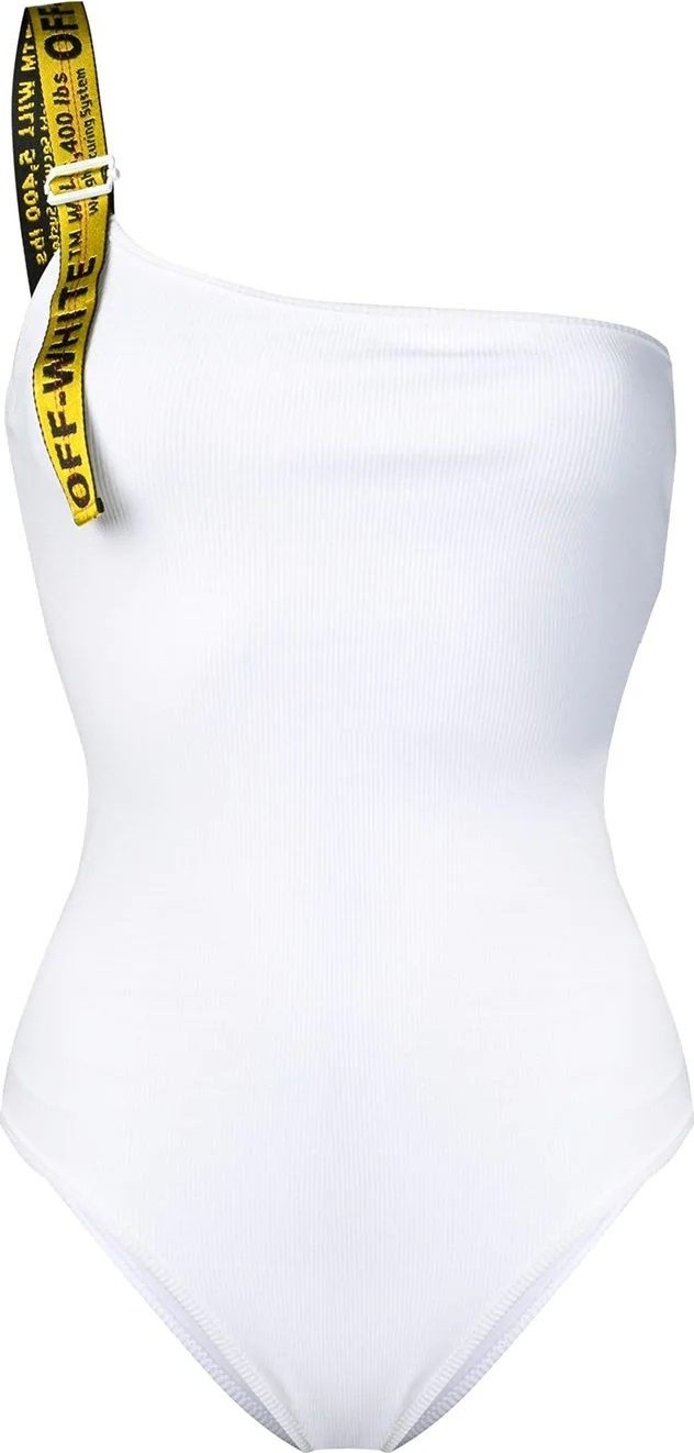 Off White Industrial one shoulder swimsuit