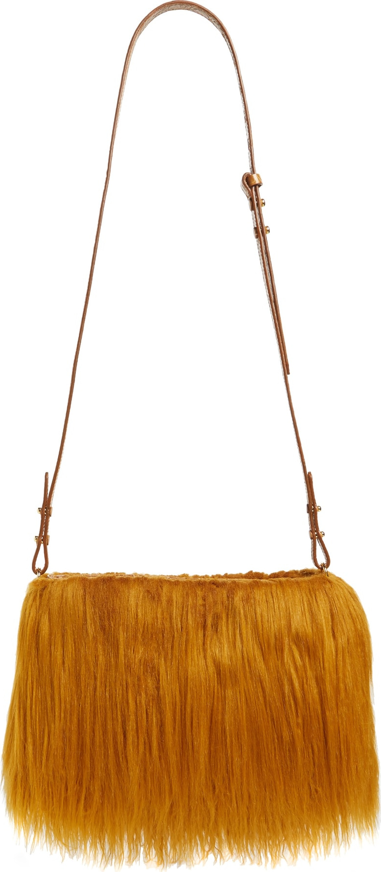 Dries Van Noten Faux Shearling Crossbody Bag Dries Van Noten Faux Shearling Crossbody Bag