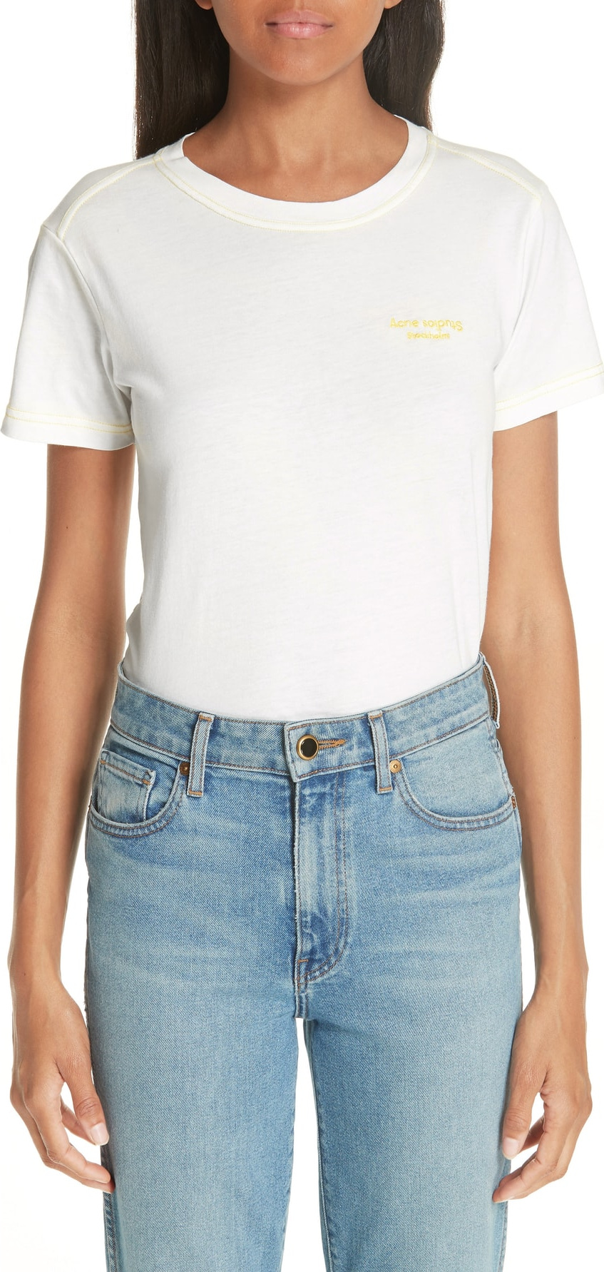 Acne Studios Logo Embroidered Tee