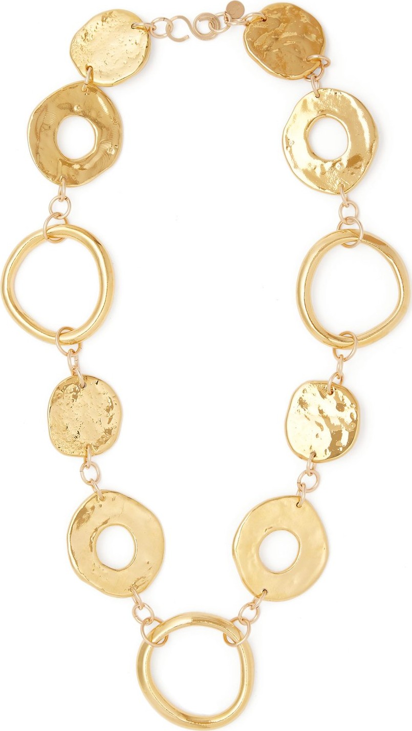 Sonia Boyajian Arpchain gold-plated pendant necklace