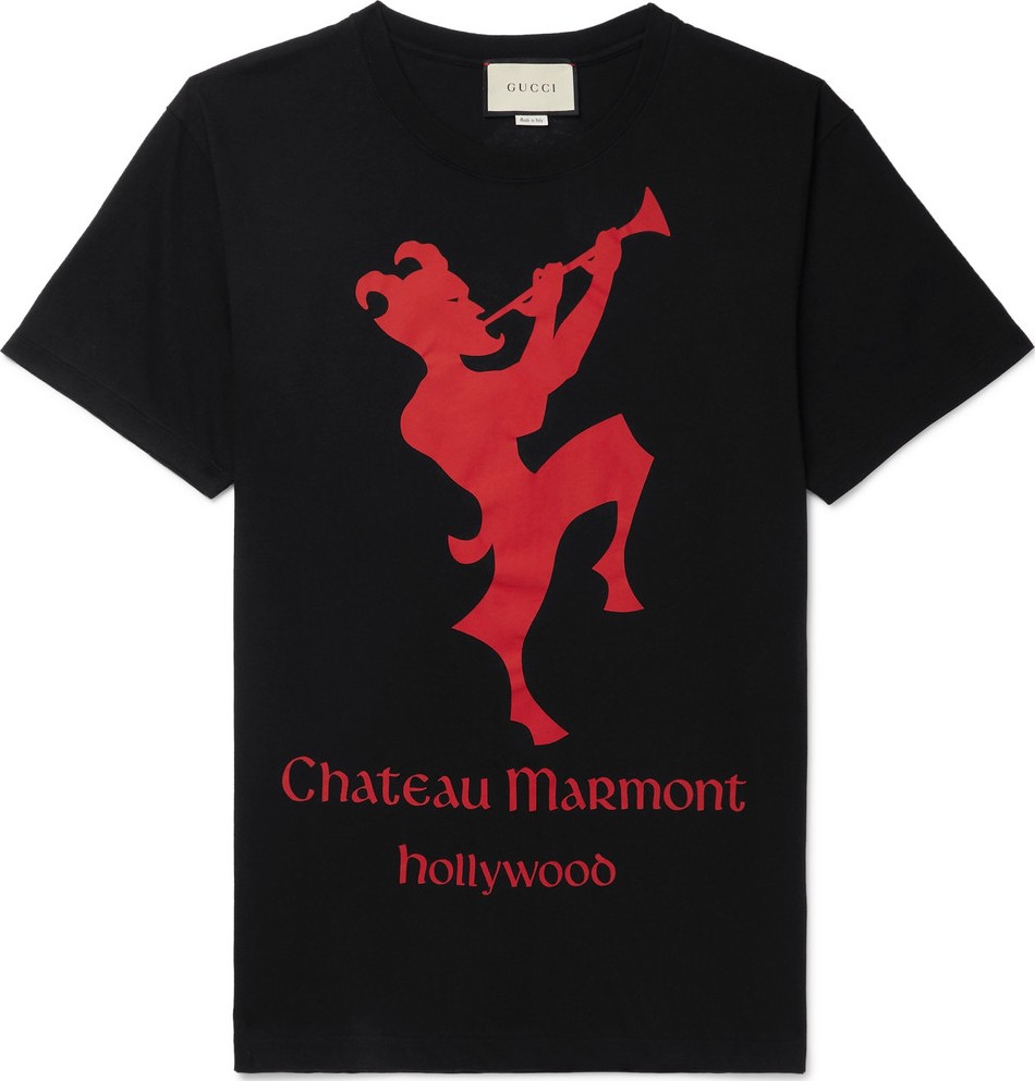 Gucci Printed Cotton-Jersey T-Shirt