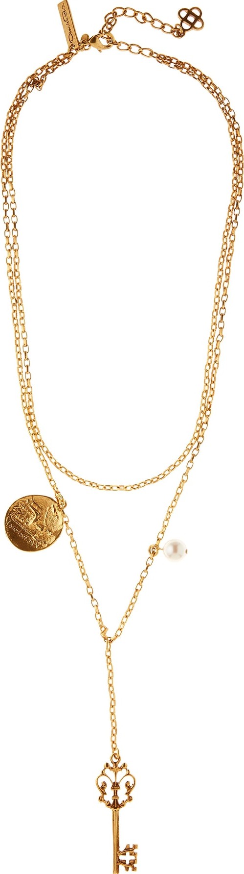 Oscar De La Renta Charm Key Layered Y-Necklace