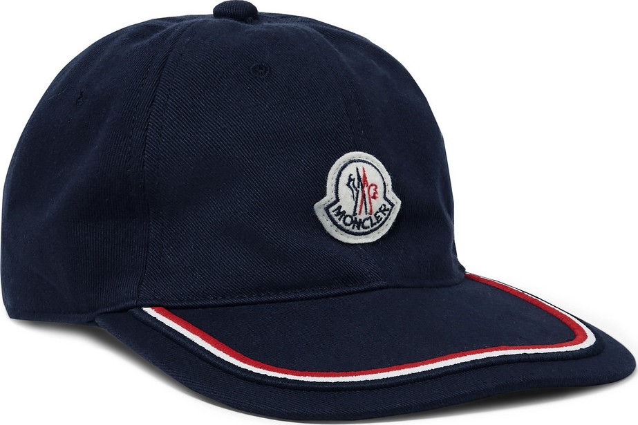 Moncler Logo-Appliquéd Cotton-Twill Baseball Cap
