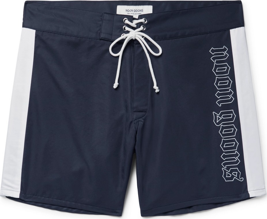 Noon Goons Logo-Print Shell Swim Shorts