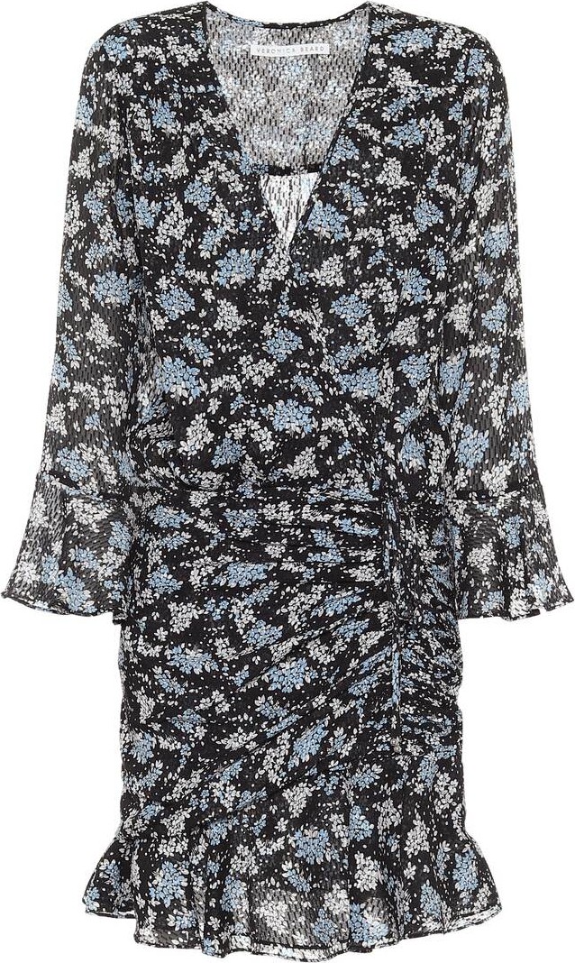 Veronica Beard Sean floral jacquard silk minidress