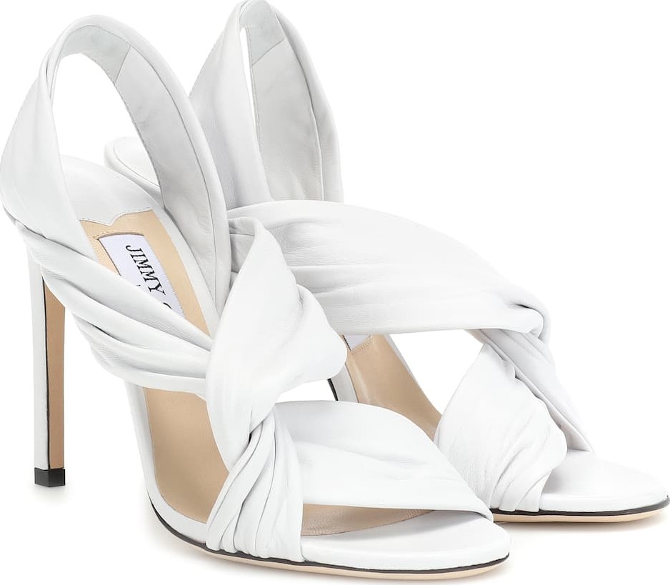 Jimmy Choo Lalia 100 leather sandals