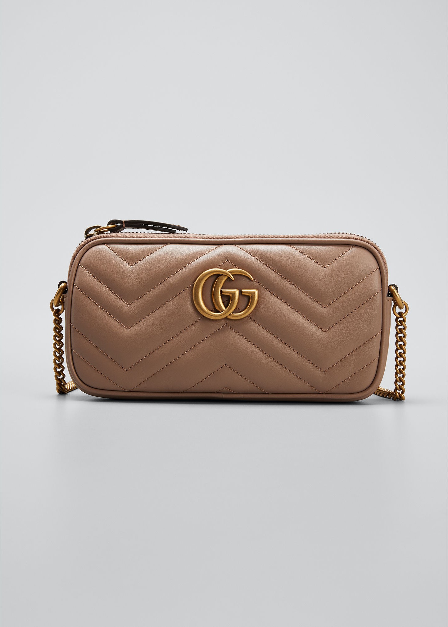 Gucci GG Marmont 2.0 Mini Matelasse Chain Wallet Bag