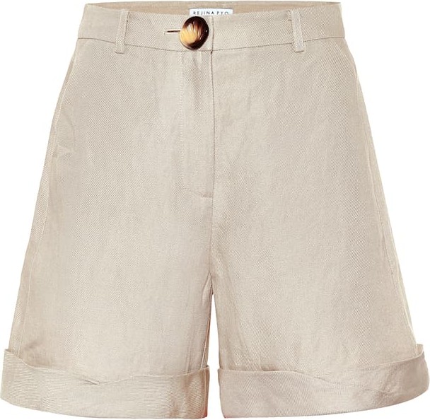 Rejina Pyo Oscar linen high-rise shorts
