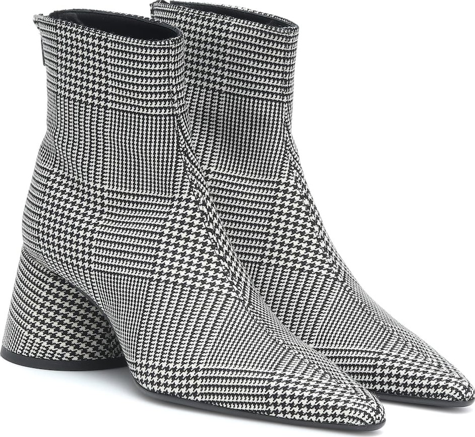 MM6 Maison Margiela Houndstooth ankle boots