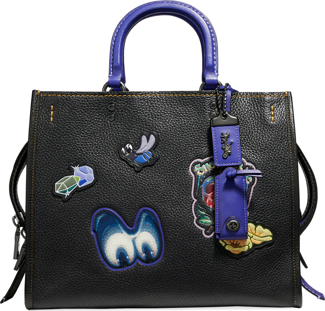 COACH 1941 Disney Dark Fairy Tale Snow White Rogue Patches Tote Bag