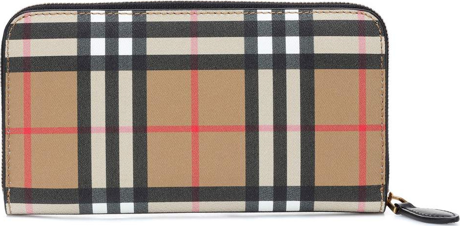 Burberry London England Vintage Check leather wallet
