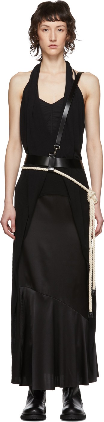 Ann Demeulemeester SSENSE Exclusive Black Kenya Harness Belt