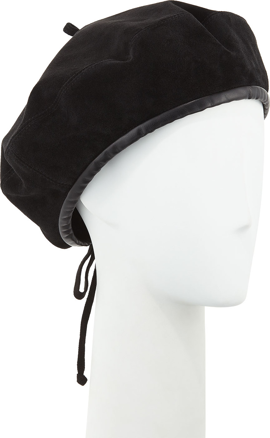 Eric Javits Kate Suede Adjustable Beret Hat