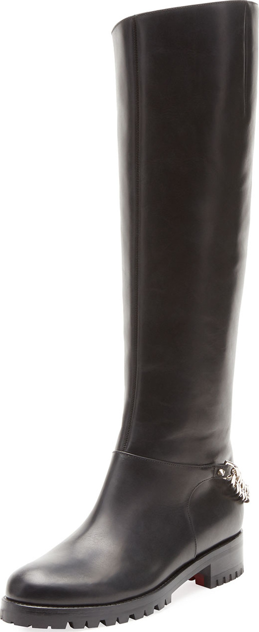 Christian Louboutin Croche Cate Red Sole Knee Boot Christian Louboutin Croche Cate Red Sole Knee Boot