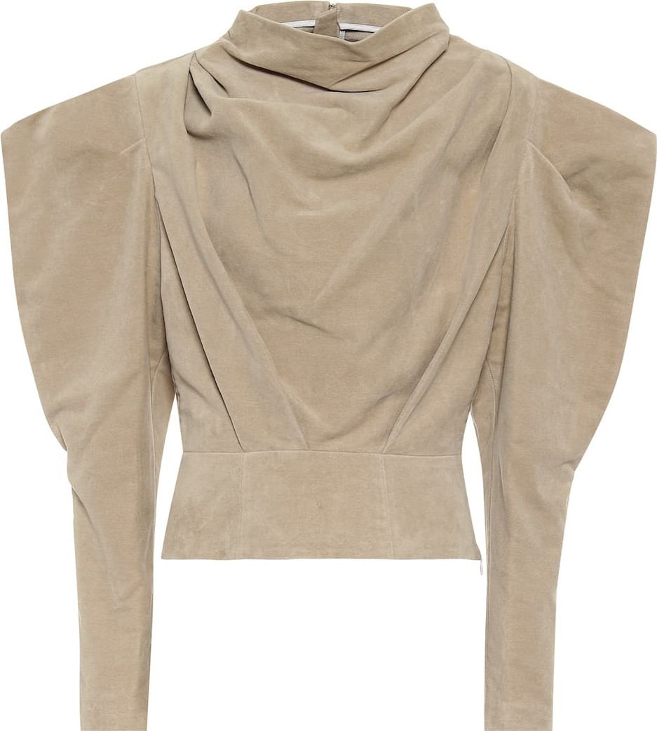 Isabel Marant Dixon cotton velvet blouse