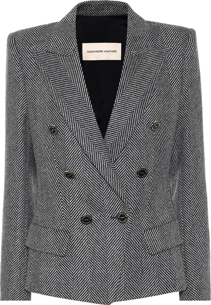 Alexandre Vauthier Wool-herringbone blazer