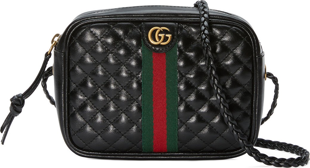 Gucci Quilted Zip Camera Crossbody Bag