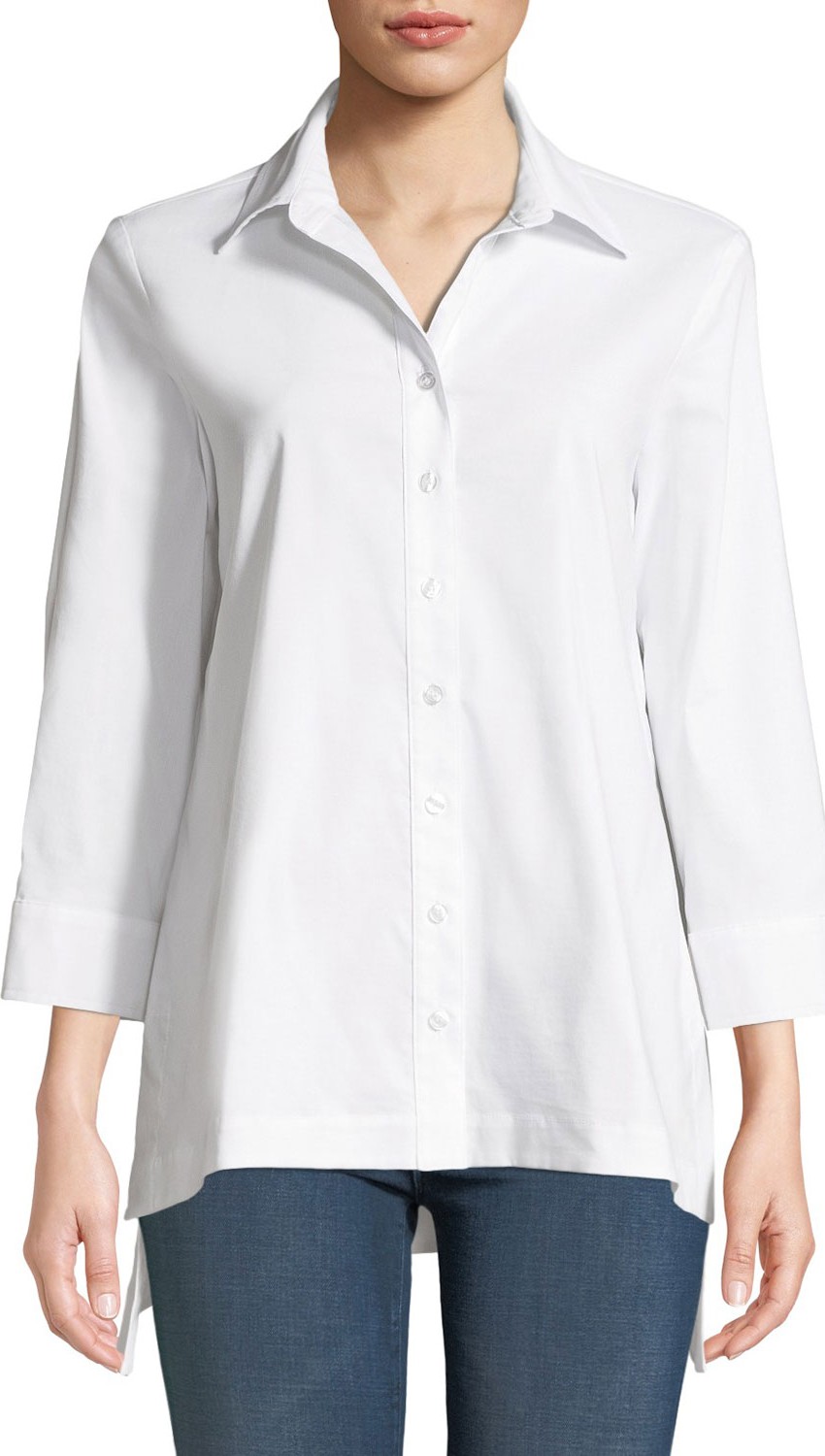Finley Roxanne Button-Front Easy Blouse