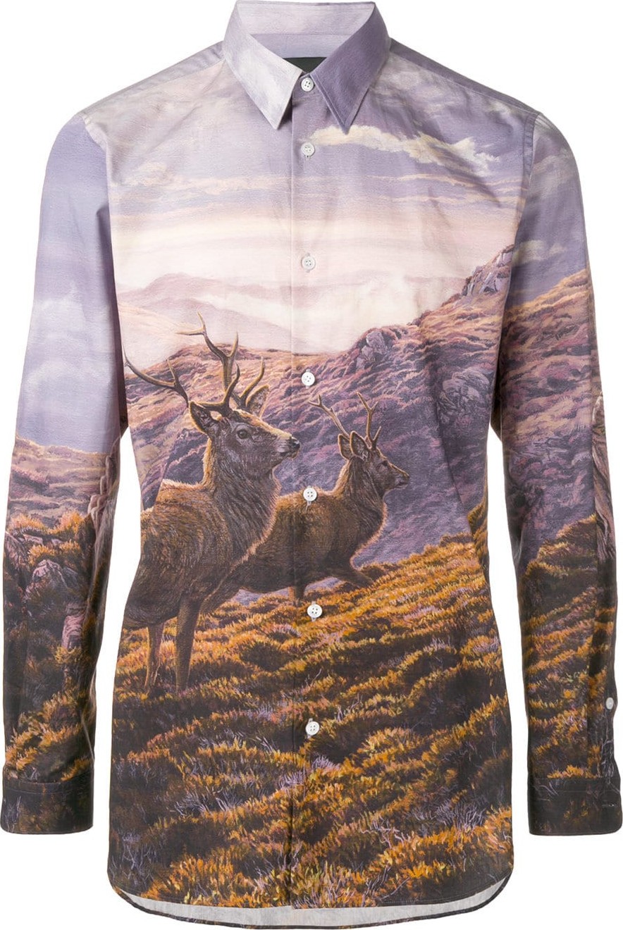 Stella McCartney Robert print button shirt