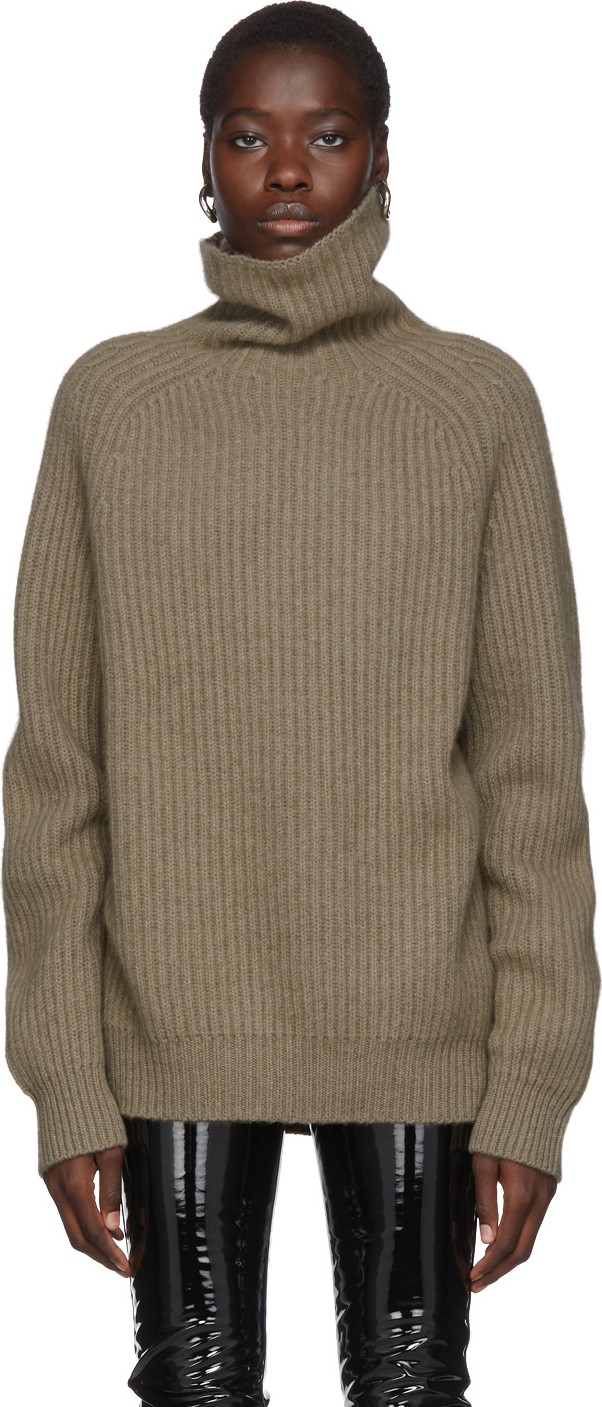 Haider Ackermann Beige Invidia Turtleneck
