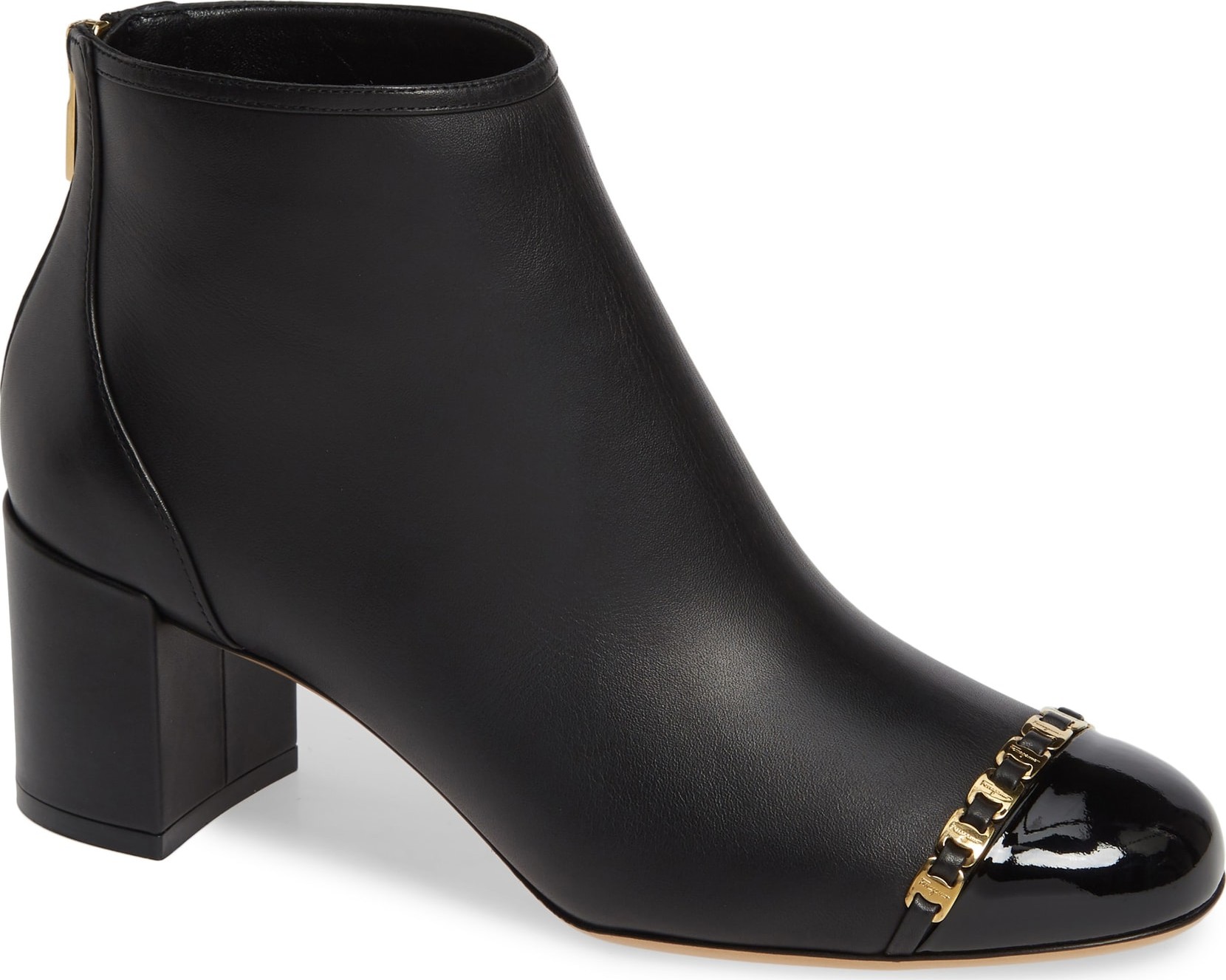 Salvatore Ferragamo Atri Chain Link Bootie