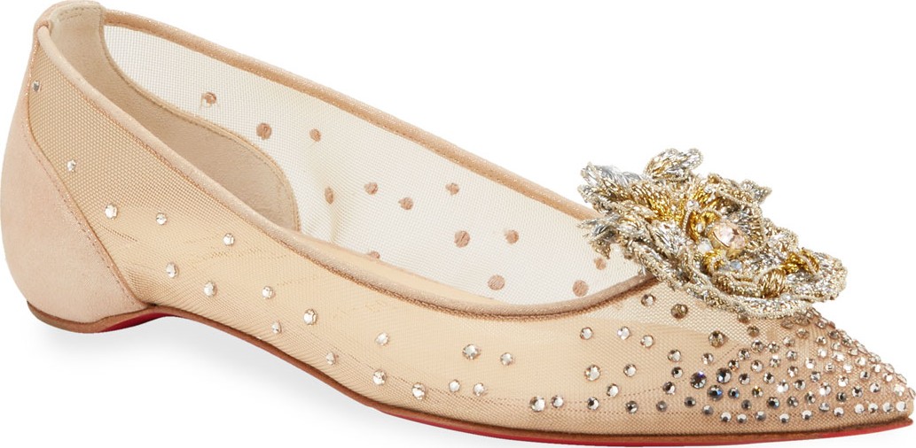 Christian Louboutin Marenude Red Sole Ballet Flats
