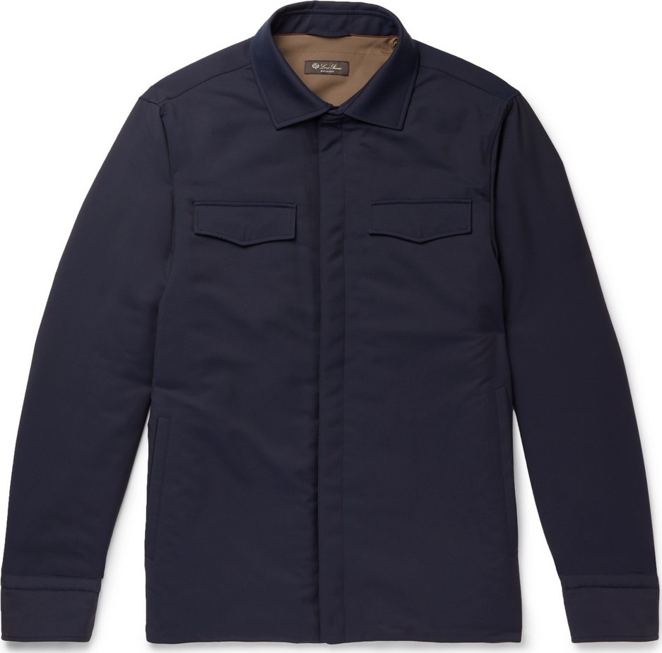 Loro Piana Tecnowool Padded Virgin Wool-Blend Overshirt