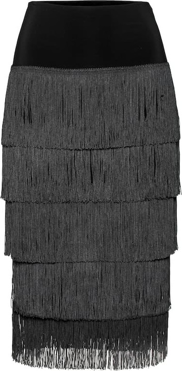 Norma Kamali Fringed skirt