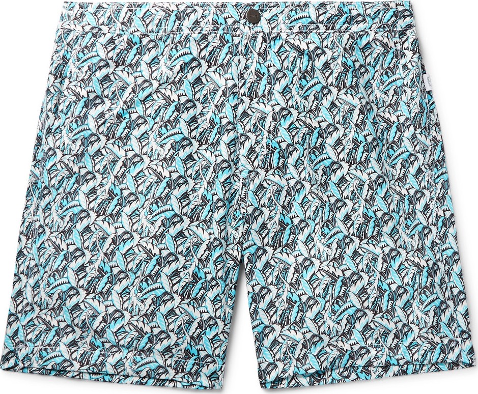 Onia Mid-Length Printed Swim Shorts