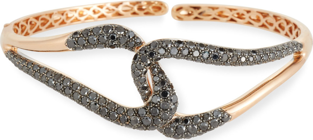 Etho Maria 18k Gold & Black Diamond Link Bracelet