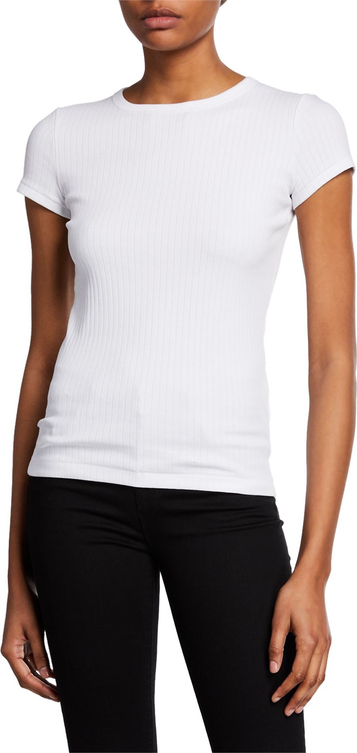 Helmut Lang Wide Rib Crewneck Baby Tee