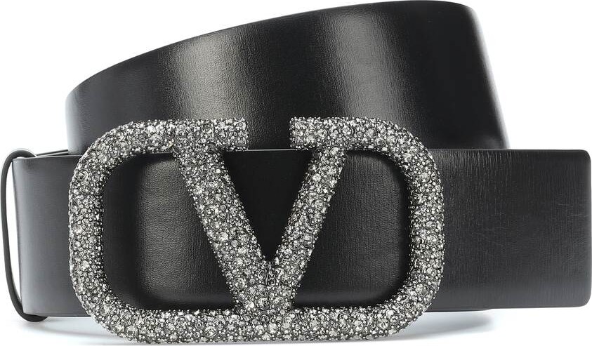 Valentino Valentino Garavani VLOGO leather belt