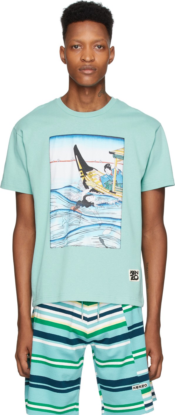 KENZO Blue Ama Diver T-Shirt
