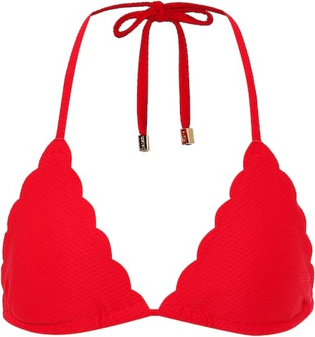 HEIDI KLEIN Pampelonne scalloped bikini top