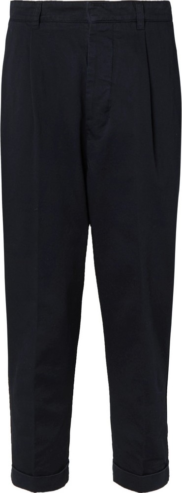 AMI Pleated Cotton-Twill Chinos