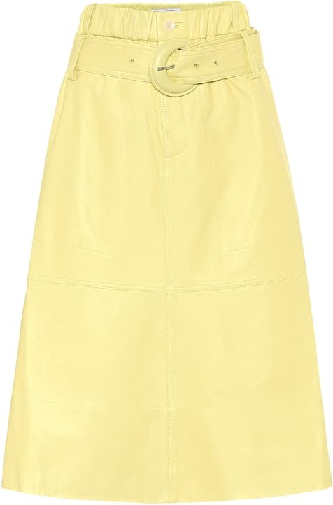 Proenza Schouler Leather midi skirt