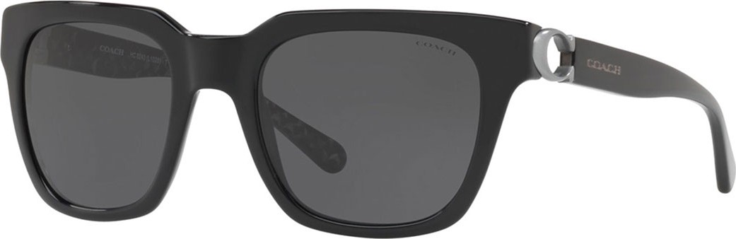 COACH Square Monochromatic Sunglasses w/ Cutout C Temples
