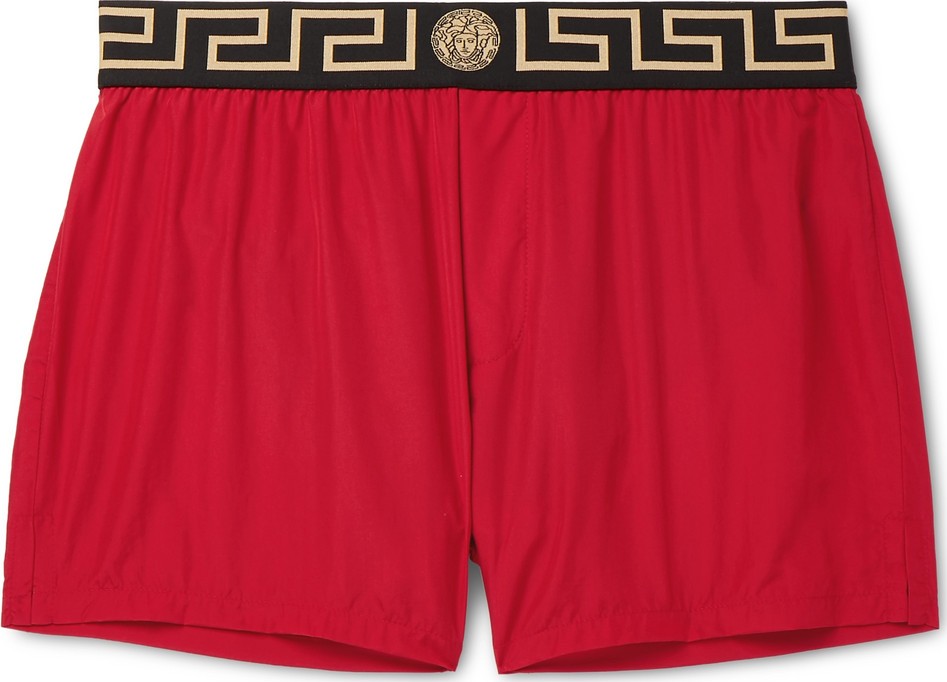 Versace Slim-Fit Short-Length Swim Shorts