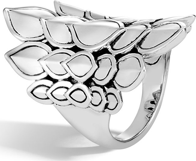 John Hardy Legends Naga Silver Saddle Ring