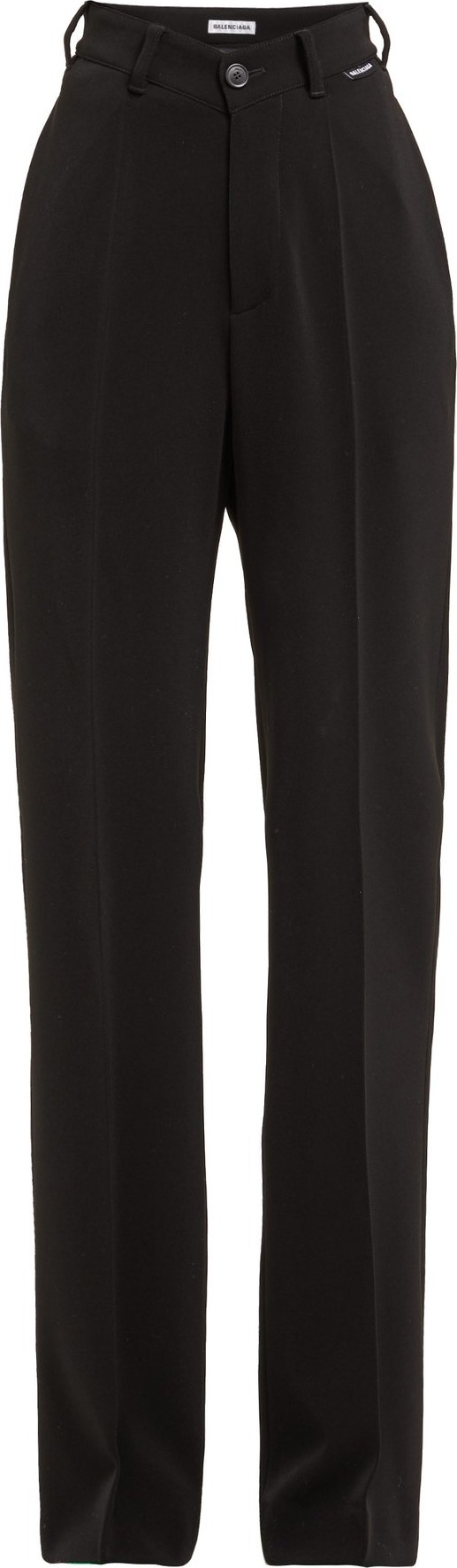 Balenciaga High-rise straight-leg crepe trousers