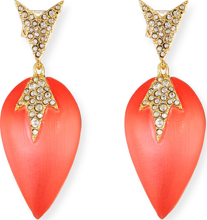 Alexis Bittar Crystal Encrusted Dangle Earrings