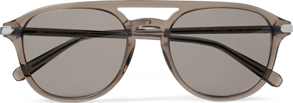 Brioni Aviator-style Acetate Sunglasses