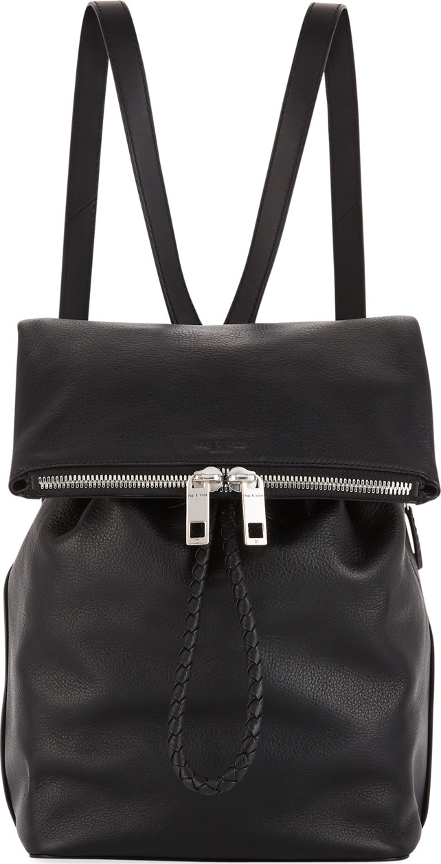 Rag & Bone Loner Leather Drawstring Backpack Bag