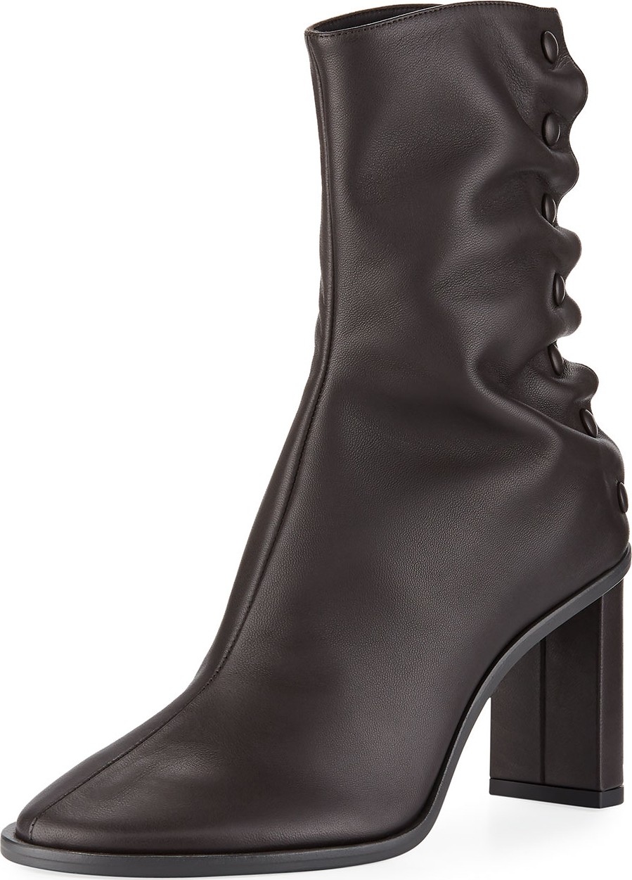 THE ROW Teatime Side-Snap Booties