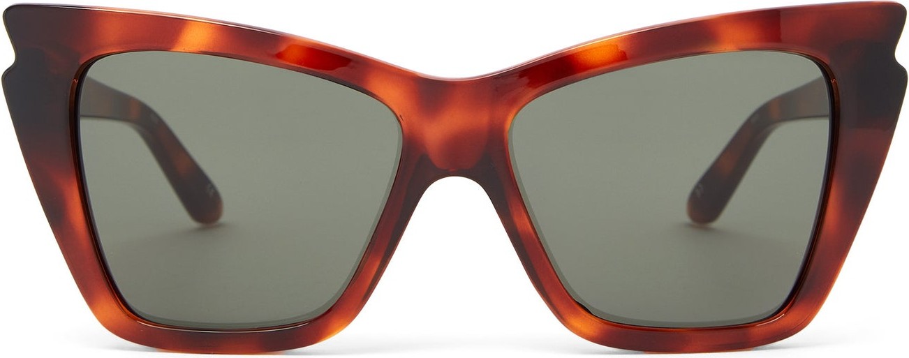 Le Specs Rapture angled cat-eye sunglasses