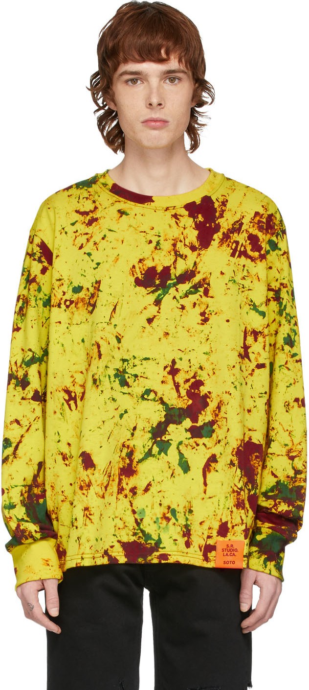 S.R. STUDIO. LA. CA. Yellow SOTO Hand-Dyed YPM Sweatshirt