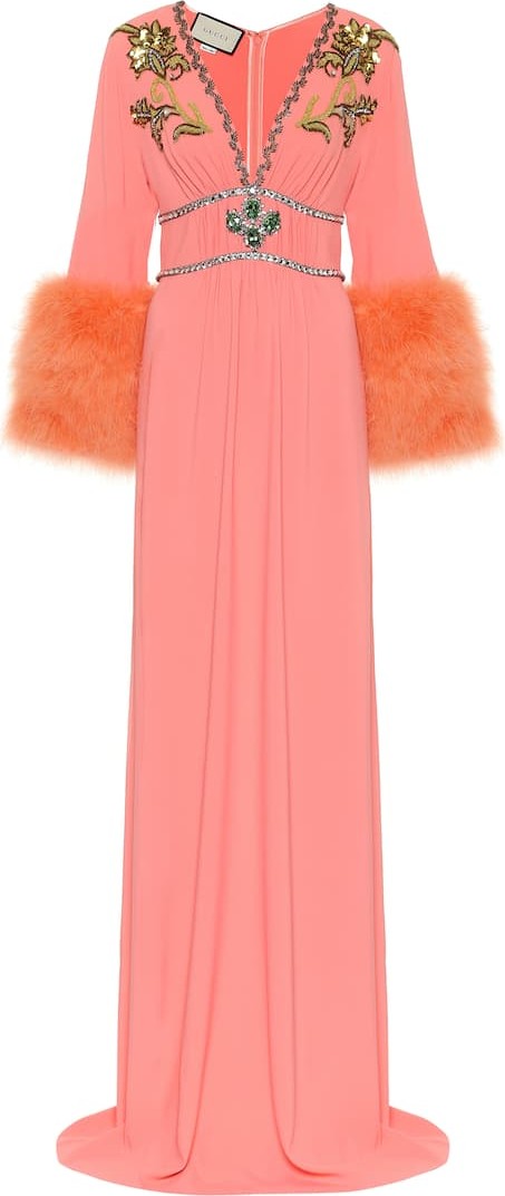Gucci Embellished jersey gown