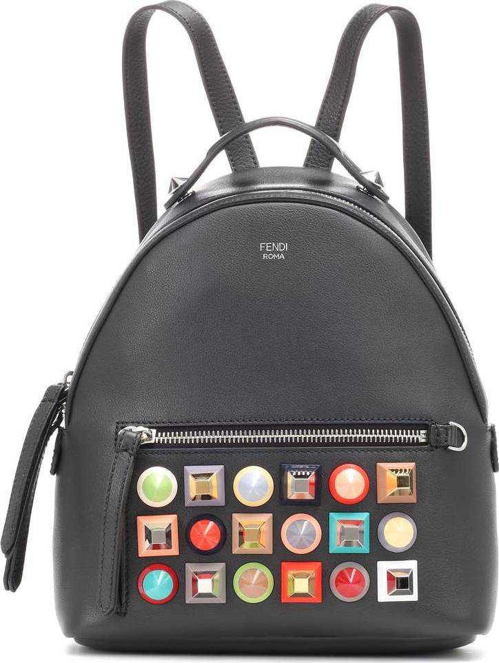 Fendi Mini embellished leather backpack