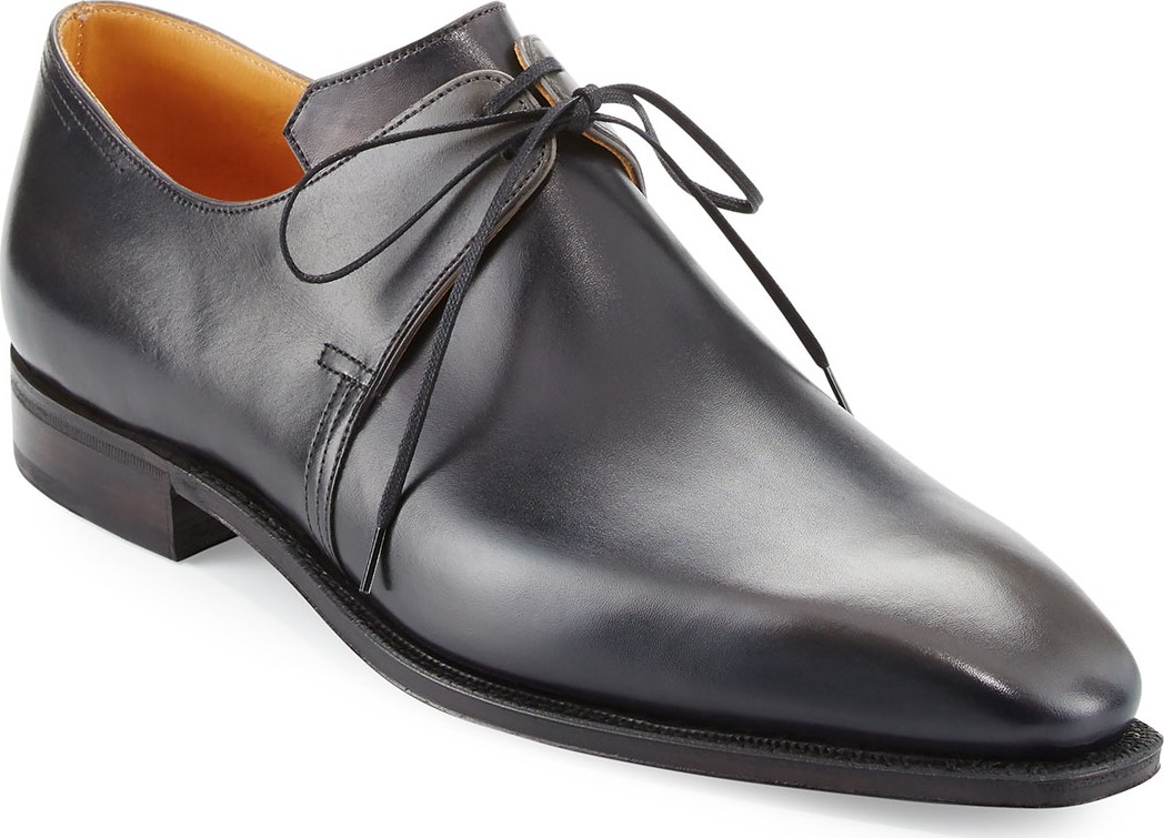 Corthay Arca Patina Derby Shoe, Gunmetal
